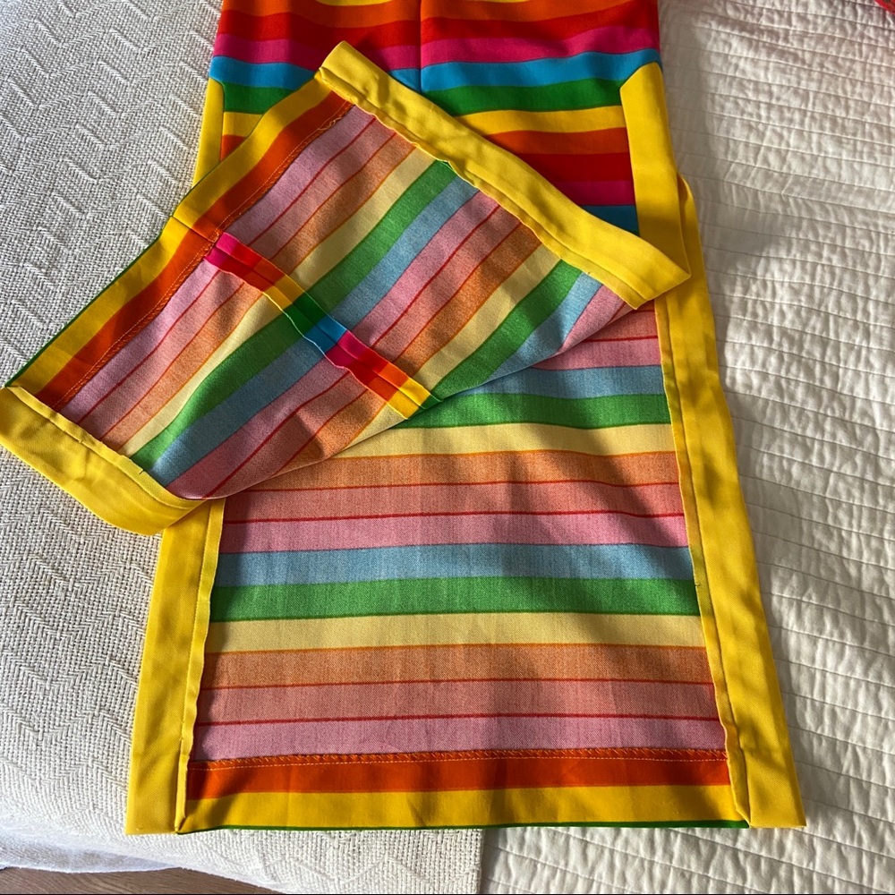 Vintage Rainbow Striped Maxi Dress - Picture 6 of 9
